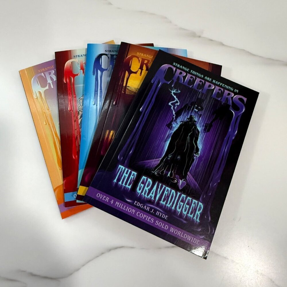 Creepers Books 6 thru 10 Horror Series for Kids Paperback Books Edgar J Hyde NEW